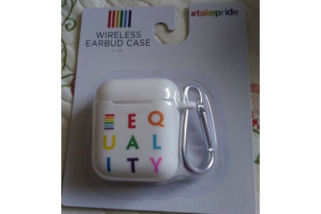 NEW *LOT of 2* Ankyo #takepride "EQUALITY" Wireless Earbud Rubber Case w/ Clip