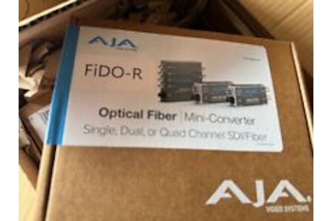 Aja 1-Channel Single-Mode LC Fiber to 3G-SDI Receiver, Model: FiDO-R