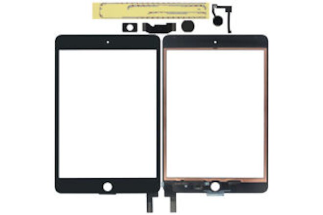 Replacement Glass Touch Screen Home Button Fr iPad Mini 4 A1538 A1550 2015 Black