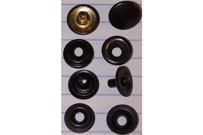 US military spec Blackened Brass full size Snap Repair Kit 2 sets Lot of 8 E6244