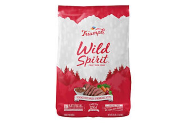 Sunshine Mills Wild Spirit Dog Beef & Barley Recipe 30 LB