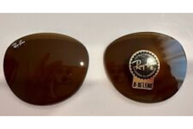 AUTHENTIC RAYBAN RB2185 Brown Solid Glass Replacement Lenses NEW  Size 55-18