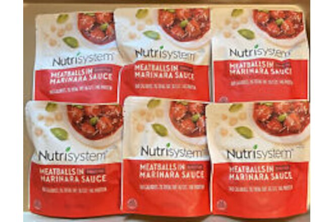 💕 6 FRESH Nutrisystem DINNER MEATBALLS IN MARINARA SAUCE - Best By:  Nov 2024
