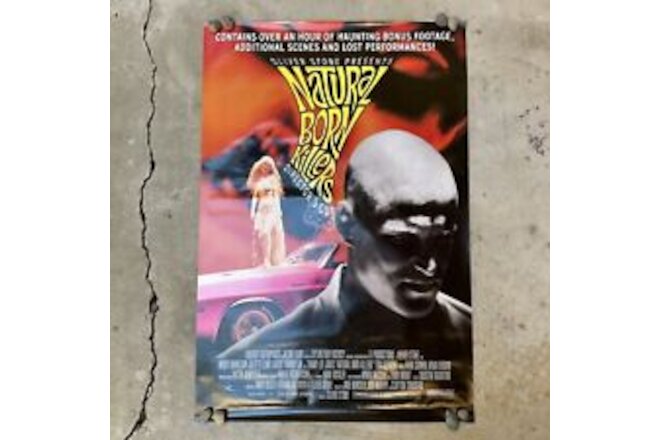 Original Natural Born Killers Movie Poster One Sheet 27" x 40" Oliver Stone Rare