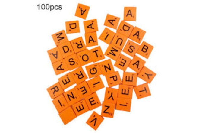 100 Pcs Multi-Color Wood Letters Numbers Button DIY Craft Sewing Scrapbooking 16