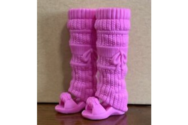Barbie Pink Slippers & Leg Warmers Fashion Doll Accessory Toy
