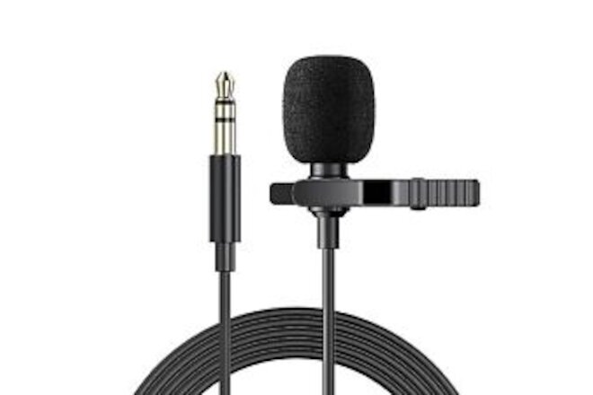 3.5mm Car Microphone for Car Stereo Universal Portable 5ft Lavalier Clip Mic ...
