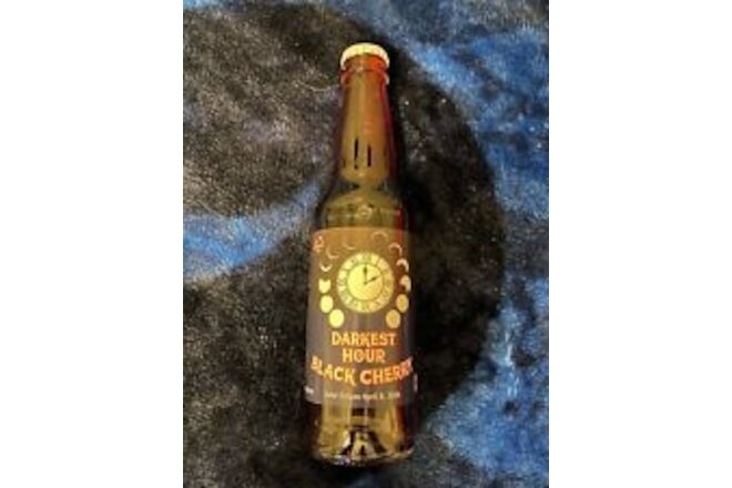 2024 Solar Eclipse  Darkest Hour Black Cherry Soda Bottle (glass)