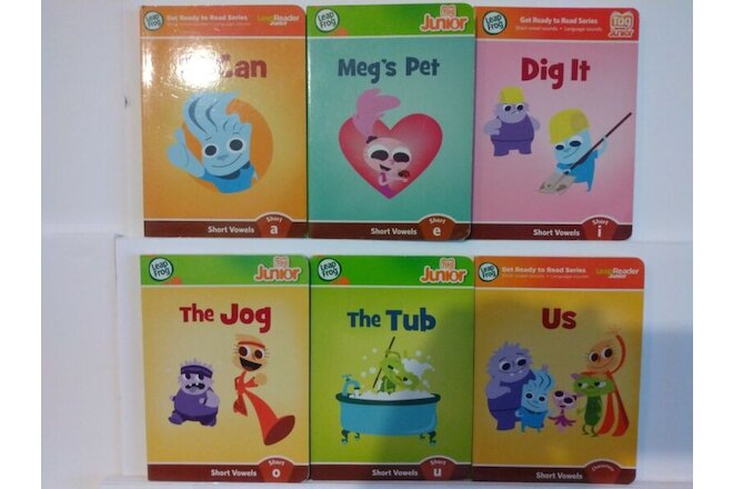 LeapFrog Tag Leap Junior Ready to Read Book Set Short Vowels Set Of 6 Hard Cover