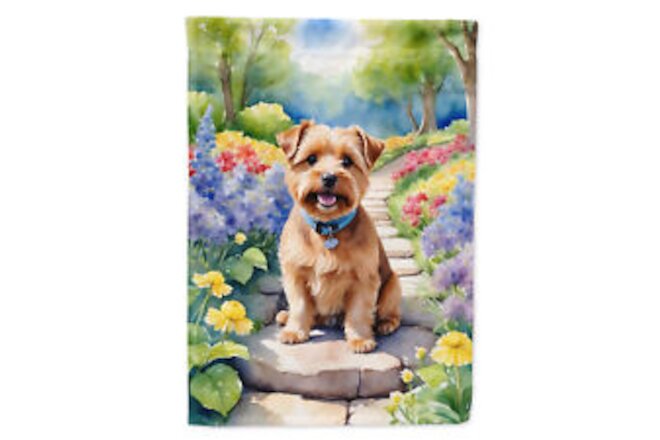 Norfolk Terrier Spring Path Flag Canvas House Size DAC6677CHF