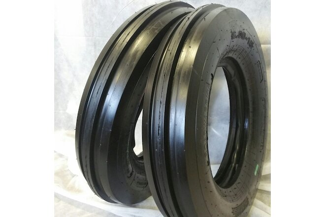 6.00-16 (2 TIRES + TUBES) ROAD CREW 8 PLY KNK35 OZK F2 3-Rib Farm Tractor 600x16