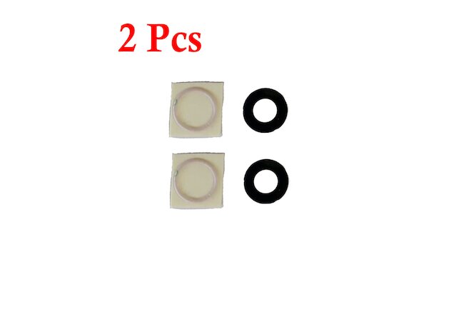 2Pcs Replacement Back Camera Lens Glass for iPhone XR with Adhesive GLASS ONLY