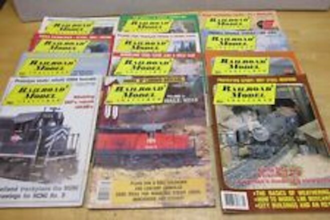 12 RAILROAD MODEL CRAFTSMAN FROM 1989 & 1990