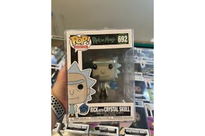 Funko Pop! Vinyl: Rick and Morty - Rick with Crystal Skull #692 with Protector