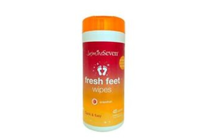 Fresh Feet Wipes -for Kids and Adults - Antibacterial 45 Count (Pack of 1)