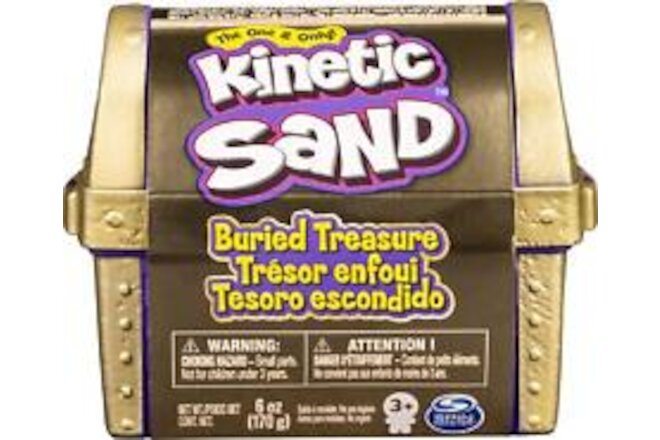 Kinetic Sand, Buried Treasure Playset with Kinetic Sand and Surprise Hidden Tool
