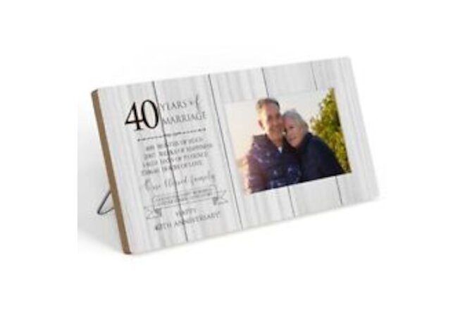 40th Anniversary Picture Frame, 40th Wedding Anniversary for Her Him Couple H...