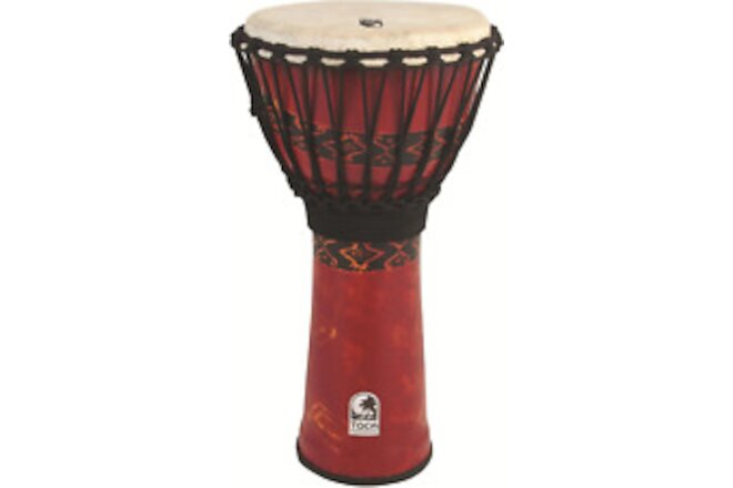 SFDJ-9RP Freestyle Rope Tuned 9-Inch Djembe - Bali Red Finish