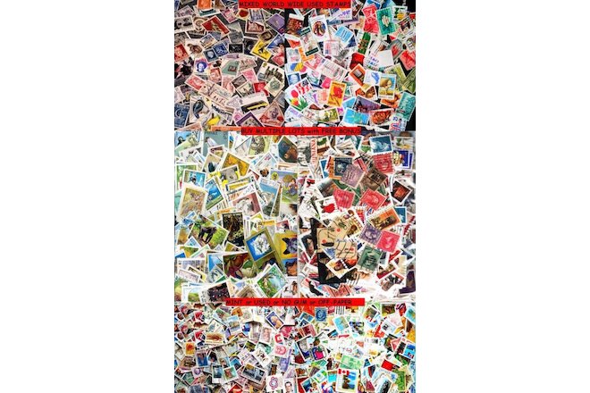 100x STAMPS PER LOT WORLDWIDE USED FROM OUR MEGA HUGE MIXTURE STAMP COLLECTION