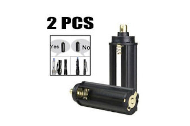 2Pcs Cylindrical 3 AAA Battery Holder Adapter Case For Flashlight Lamp Plastic