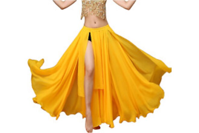Women'S Belly Dance Costume Chiffon Dancing Skirt Sexy Large Swing Dancing Skirt