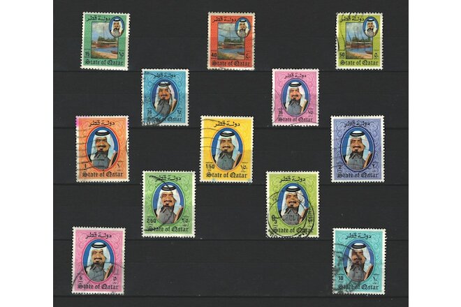 Qatar Emir Commemorative Postal used complete Set of Stamp LOT (Katar 439)