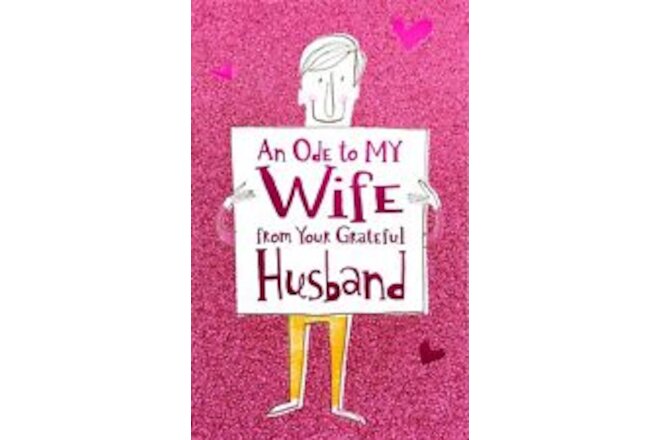 Funny BIRTHDAY Multi-Page Card 💗 ODE TO MY WIFE FROM GRATEFUL HUSBAND by AGC +✉
