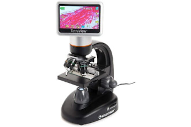 – Tetraview LCD Digital Microscope – Biological Microscope with a Built-In 5MP D