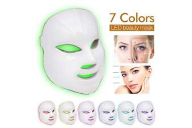 7 Colors LED Mask  LED Light Photon Face Mask