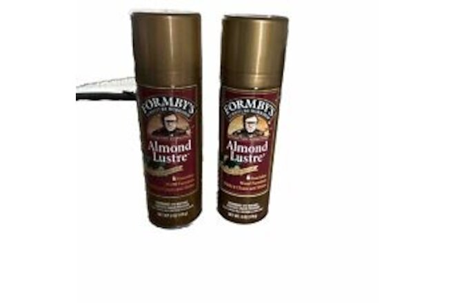2x Formby’s Almond Oil Lustre Wood Furniture Polish & Cleaner 6 oz