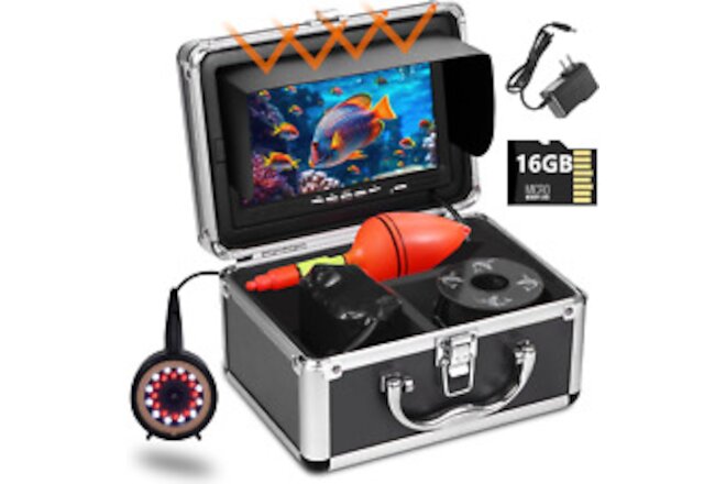 Underwater Fishing Camera, Upgraded 720P Camera W/Dvr, Portablen Ice Fishing Cam