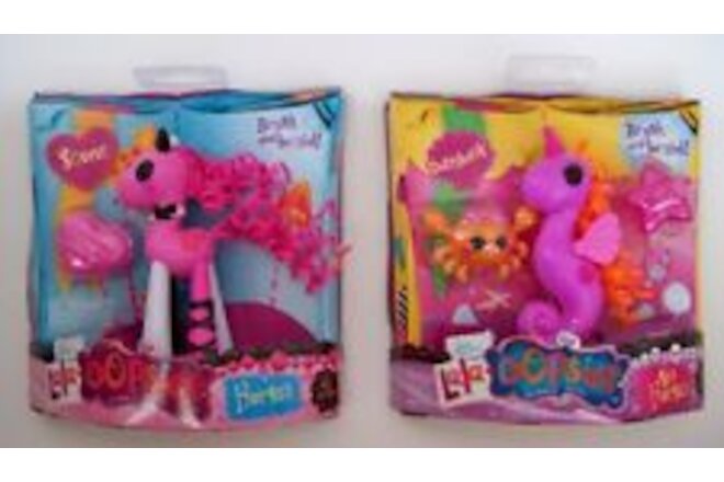 Mini Lala Oopsies Brush and Braid Dottyback Sea Horse & Scone Horse NEW Lot of 2