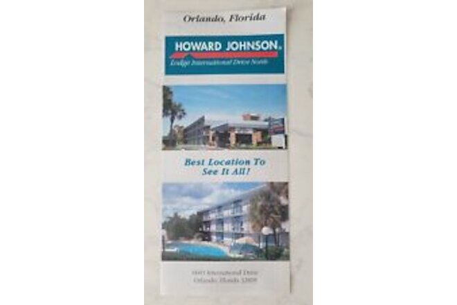Vintage May 1994 Howard Johnson Lodge Orlando Florida  International Dr Brochure