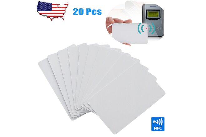 20 Pcs NTAG215 Blank NFC Cards Tags Blank Stickers RFID TagMo Amiibo Compatible