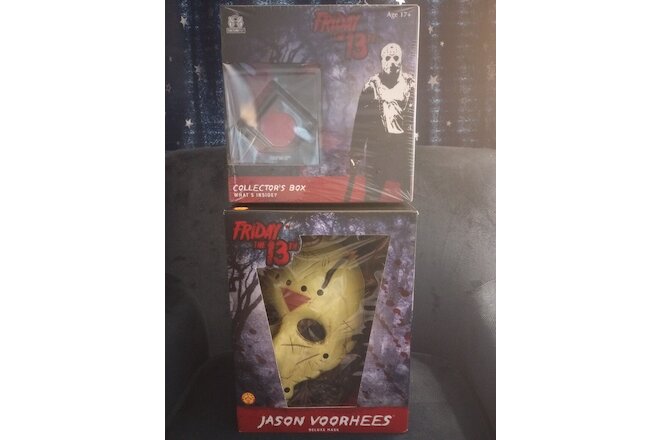 FRIDAY THE 13TH JASON VOORHEES Deluxe Mask + Collector's Box