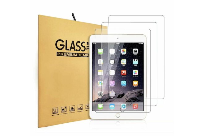 3 Pack TEMPERED GLASS Screen Protector for Apple iPad Mini 4/5 4th 5th Gen 7.9