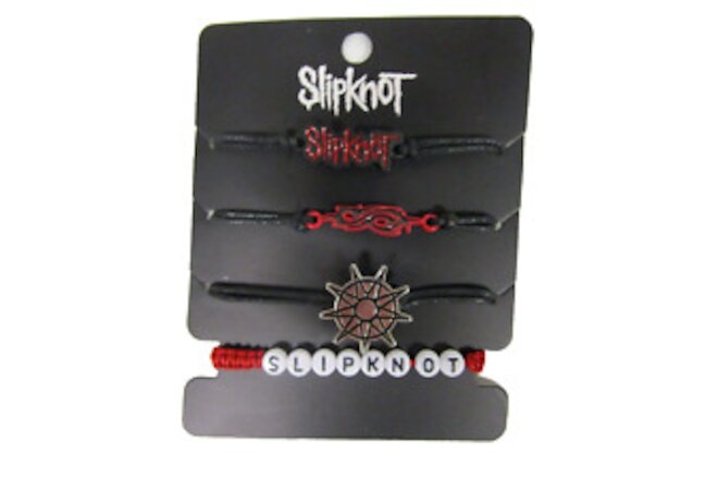 Slipknot Icon Cord Bracelet Set of 4 Symbol Band logos Nonagram  9 pointed Star