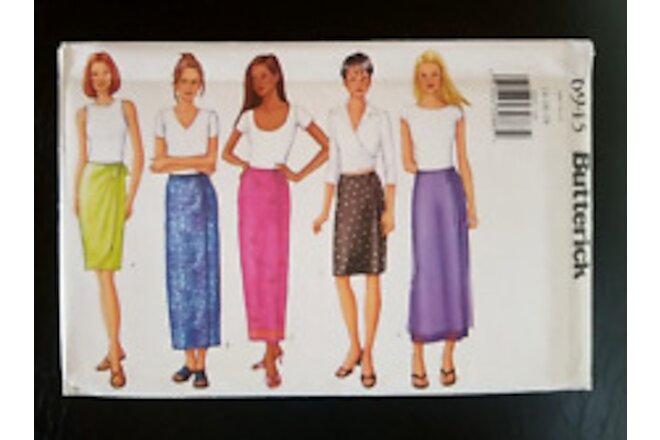 Butterick 6945 Sz 14-16-18 Sew Pattern UNCUT Skirt Short Long Wrap
