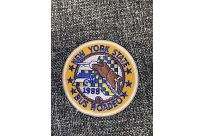 New York State Bus Rodeo 1988 Embroidered Patch