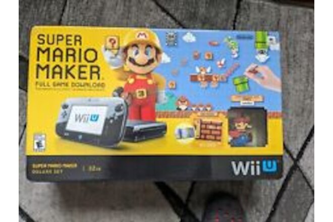 Nintendo Wii U Super Mario Maker 32GB Black Factory Sealed