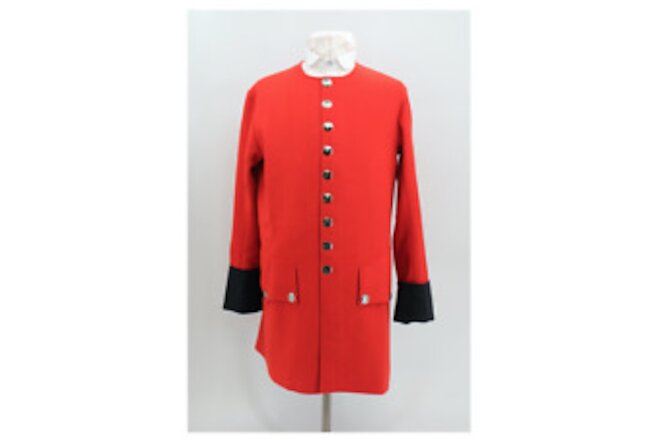 Red Wool Sleeved Waistcoat with Blue Cuffs - 1754 Virginia Regiment - Size 50