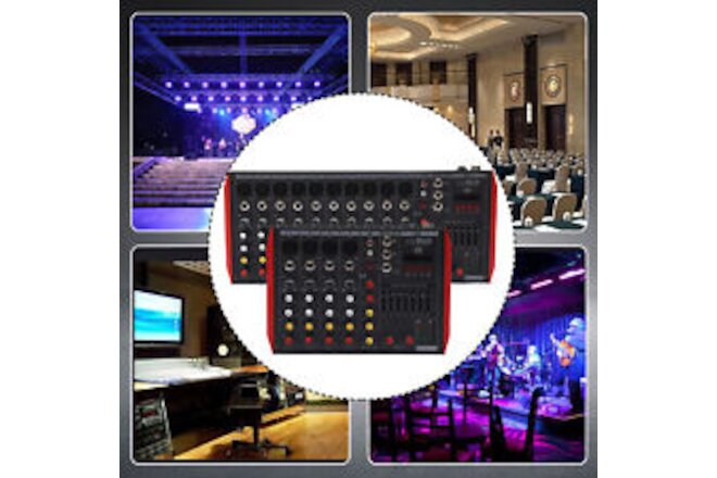 Professional Bluetooth Live Mixing Studio Audio Sound Mixer 6/12Channel 110V