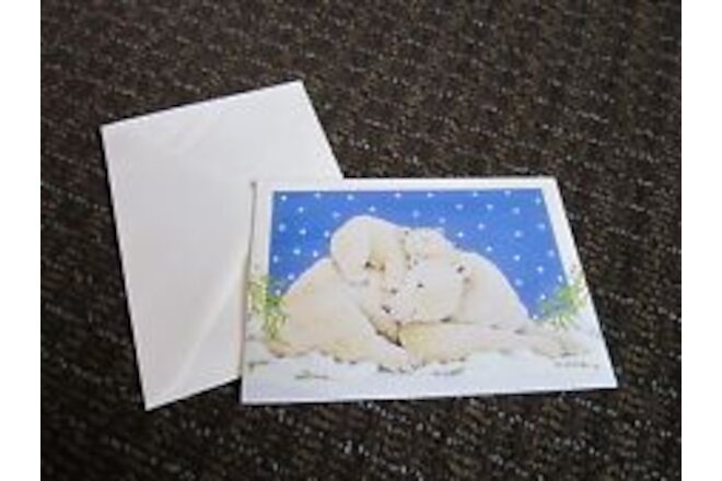 Jackie Frerichs Polar Bear Love Christmas Card Collectible Holiday UNUSED