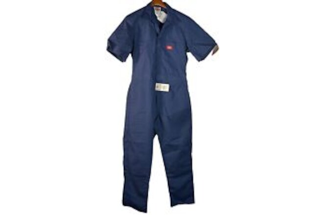 Dickies Mens Short Sleeve Workwear Coveralls Navy Size 40 Chest Regular Length