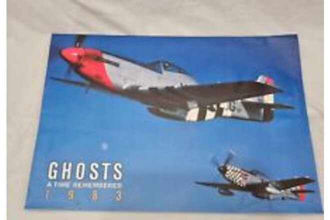 Vintage 1983 Air Force Airplane  Calendar Ghosts A Time Remembered Large 20x14