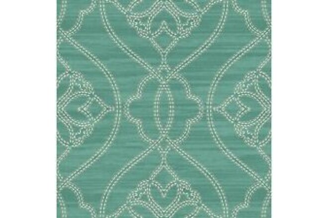 Big Scroll Paper Non-Pasted Wallpaper Roll - 20.5"Wx32'L Green