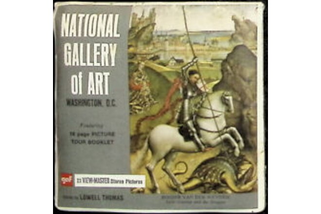 National Gallery Of Art Washington D.C.  3d View-Master 3 Reel Packet NEW SEALED