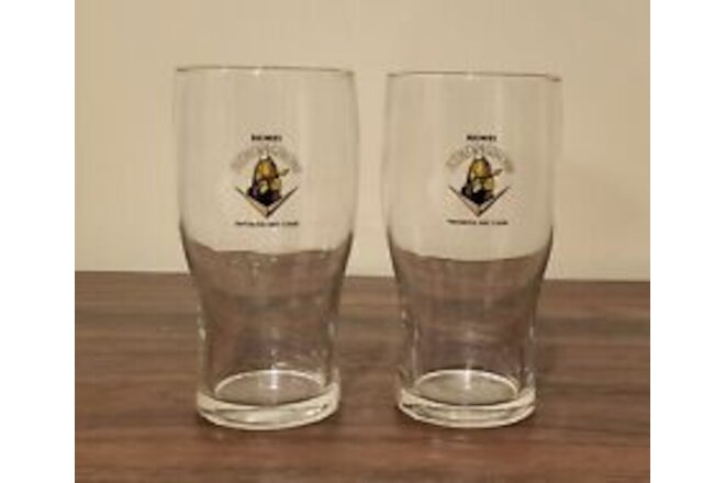 2 Bulmers Strongbow Imported Dry Cider Tulip Glasses UK England