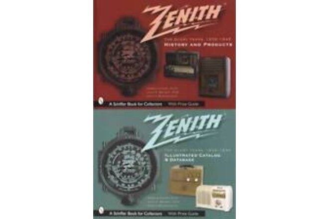 2 BOOK SET Zenith Tube Radios 1936-45 Catalog & History