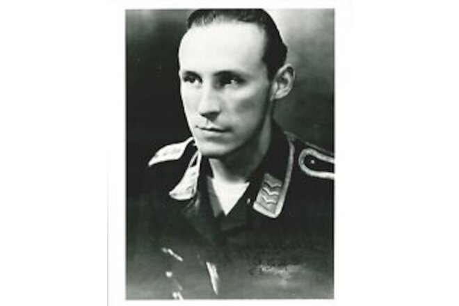 Horst Petzschler Signed 8x10 Photograph (d) WWII German Ace 26V